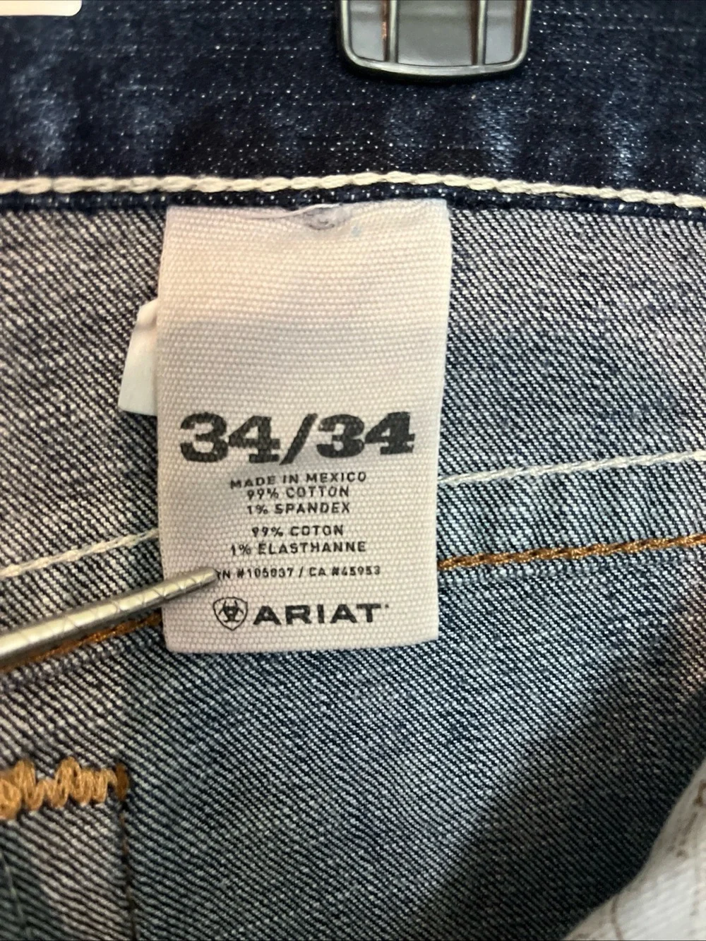 Ariat Men's Dark Blue Straight Jeans